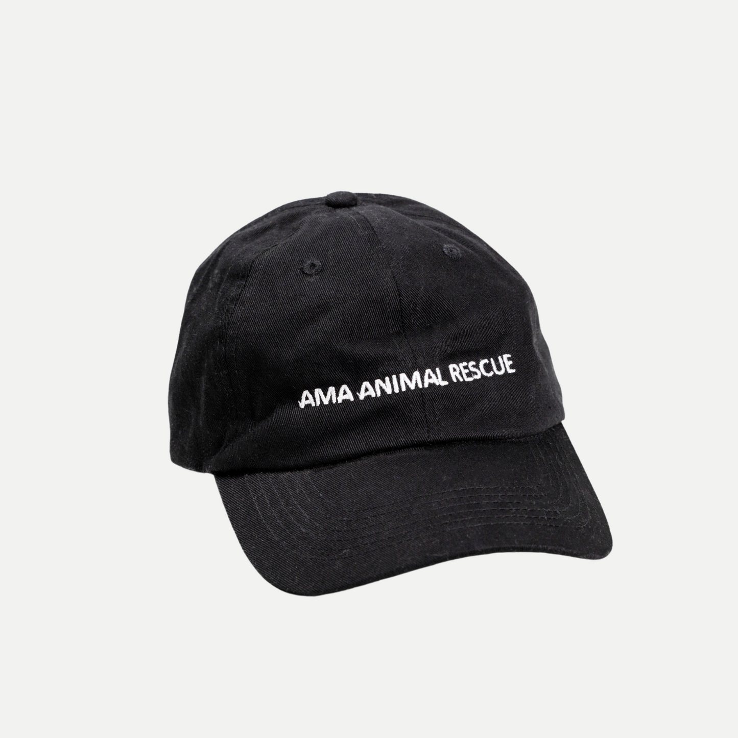 AMA Animal Rescue Black Logo Cap