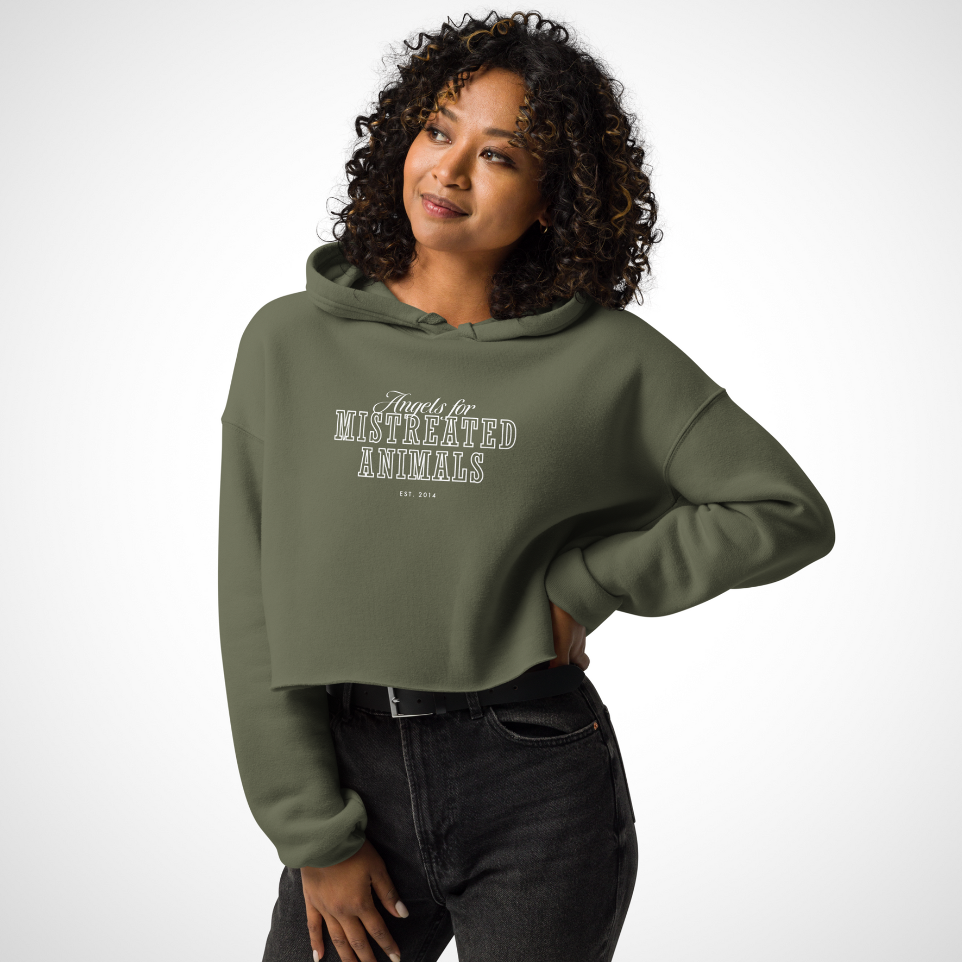 AMA Logo Cropped Hoodie