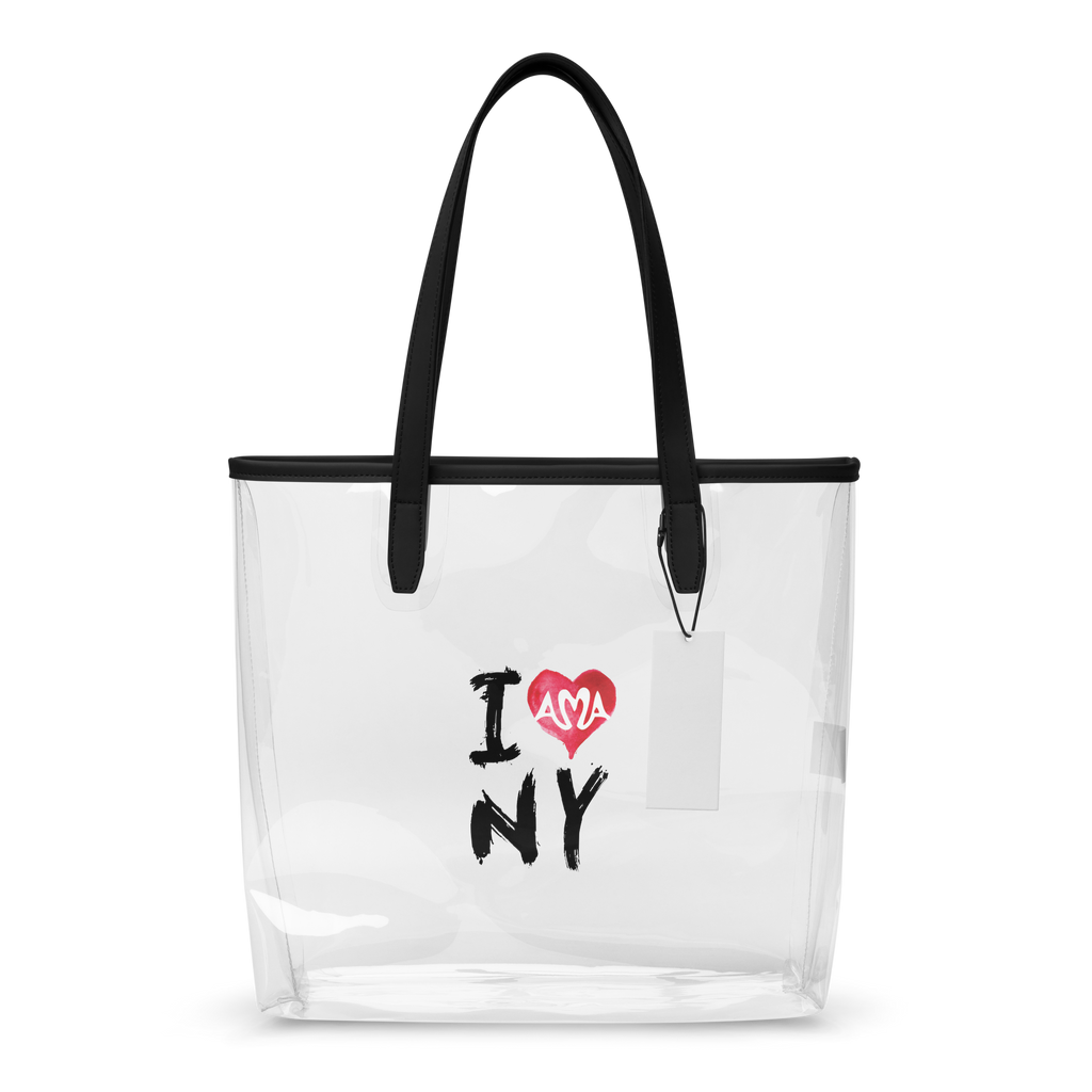AMA I Love NY Clear Tote Bag