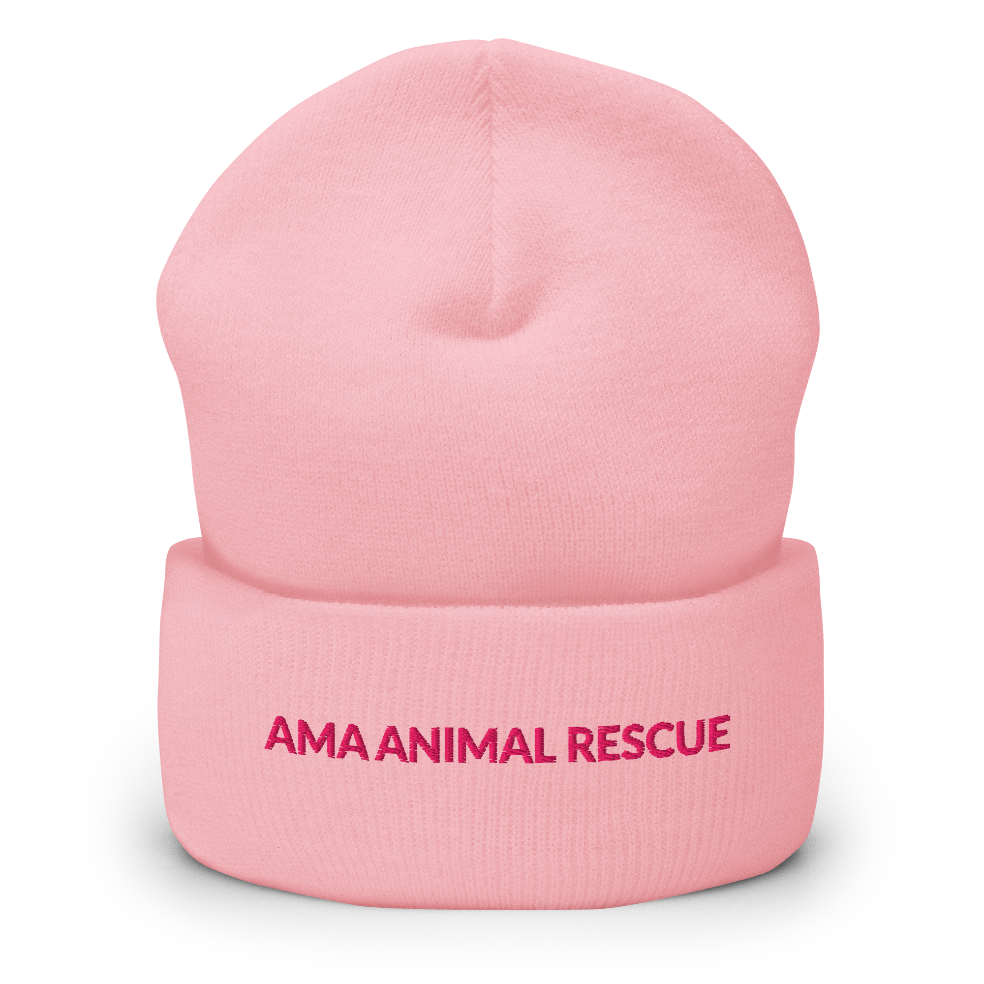 AMA Logo Pink Cuffed Beanie Hat