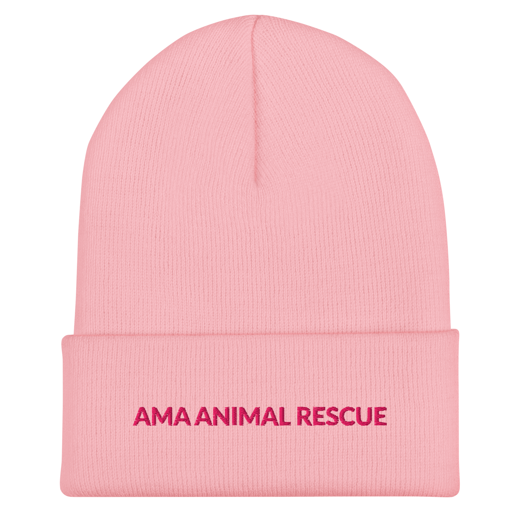 AMA Logo Pink Cuffed Beanie Hat