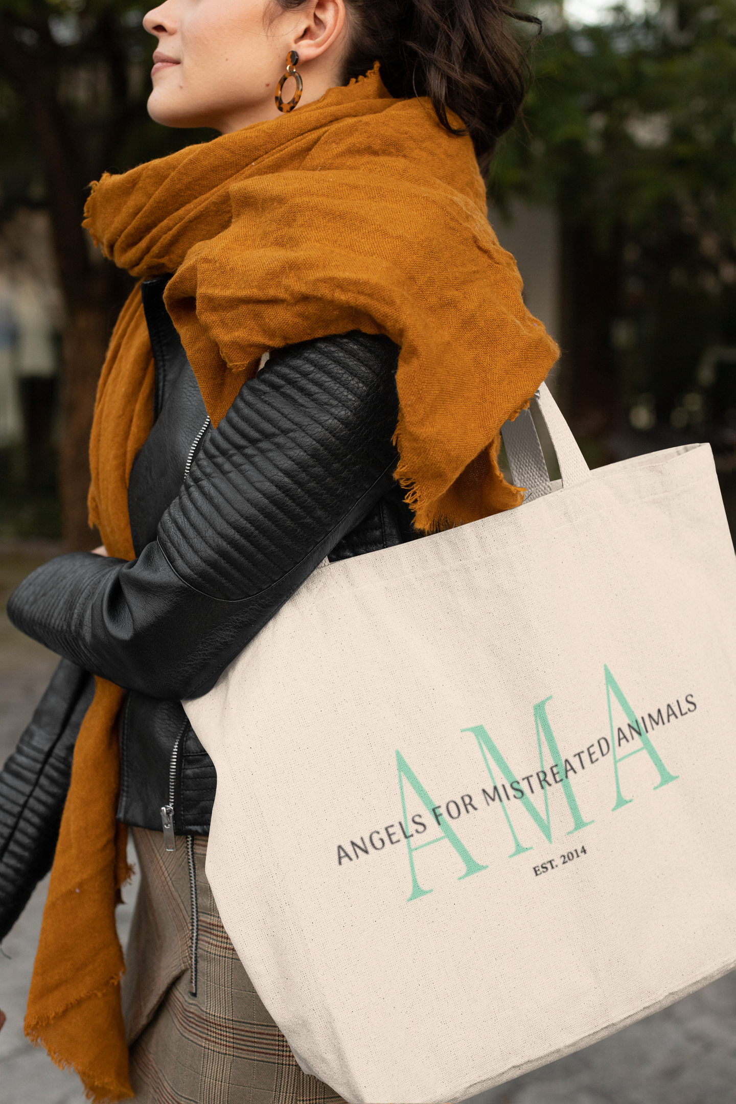 AMA Logo Large Organic Tote Bag