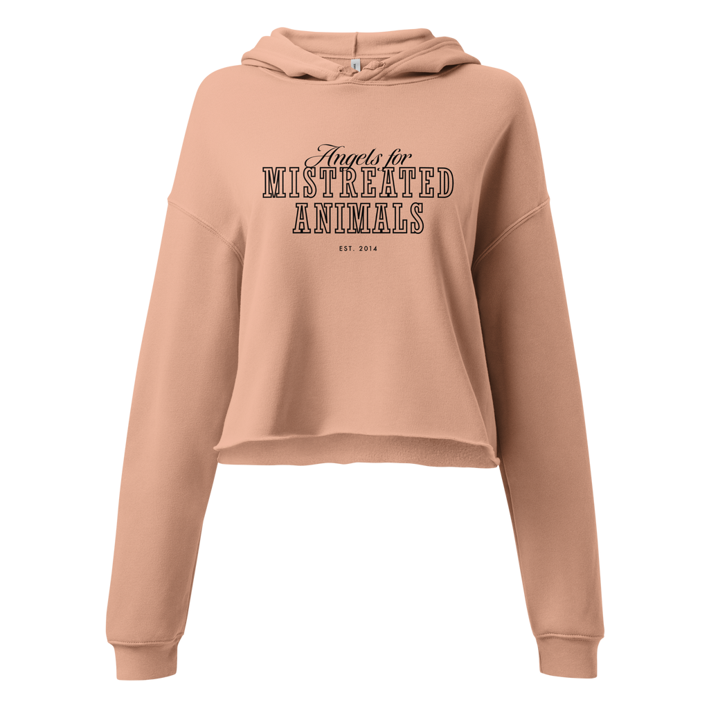AMA Logo Cropped Hoodie - Peach