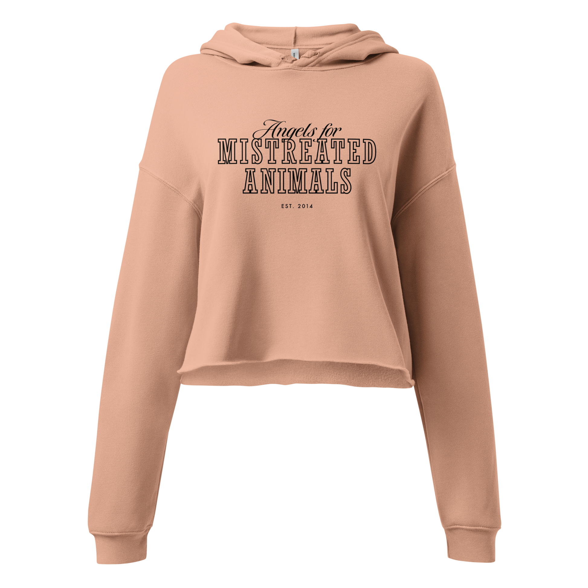 AMA Logo Cropped Hoodie - Peach