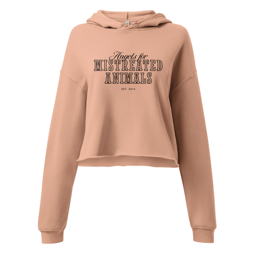 AMA Logo Cropped Hoodie - Peach
