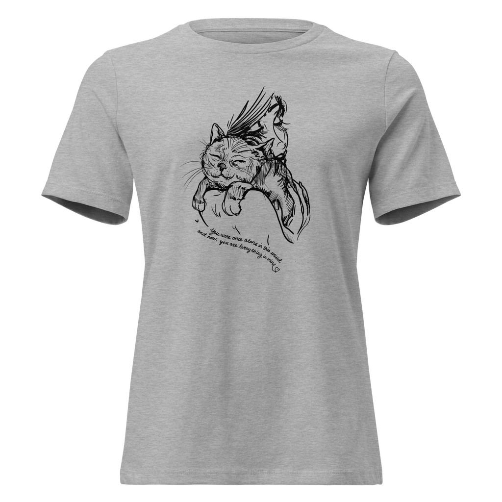 AMA You're My World Cat Relaxed T-Shirt