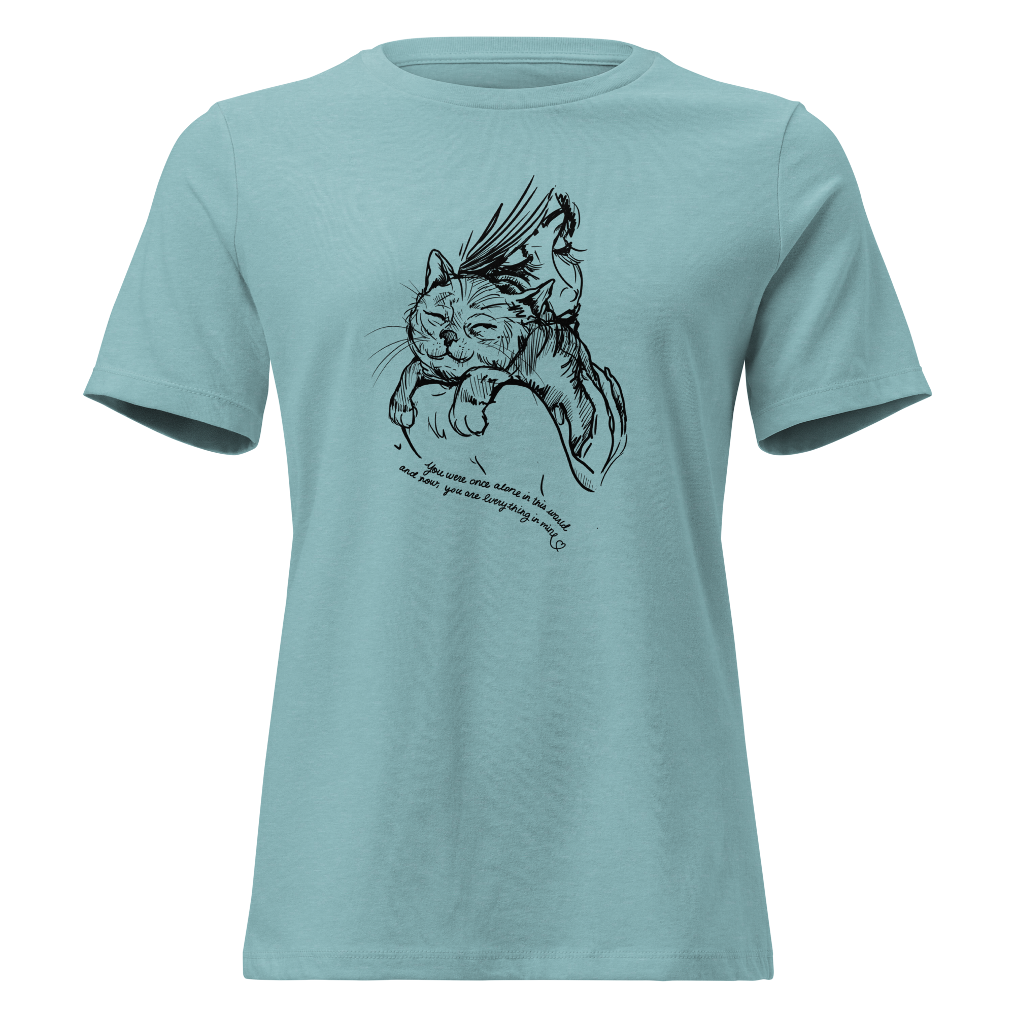 AMA You're My World Cat Relaxed T-Shirt