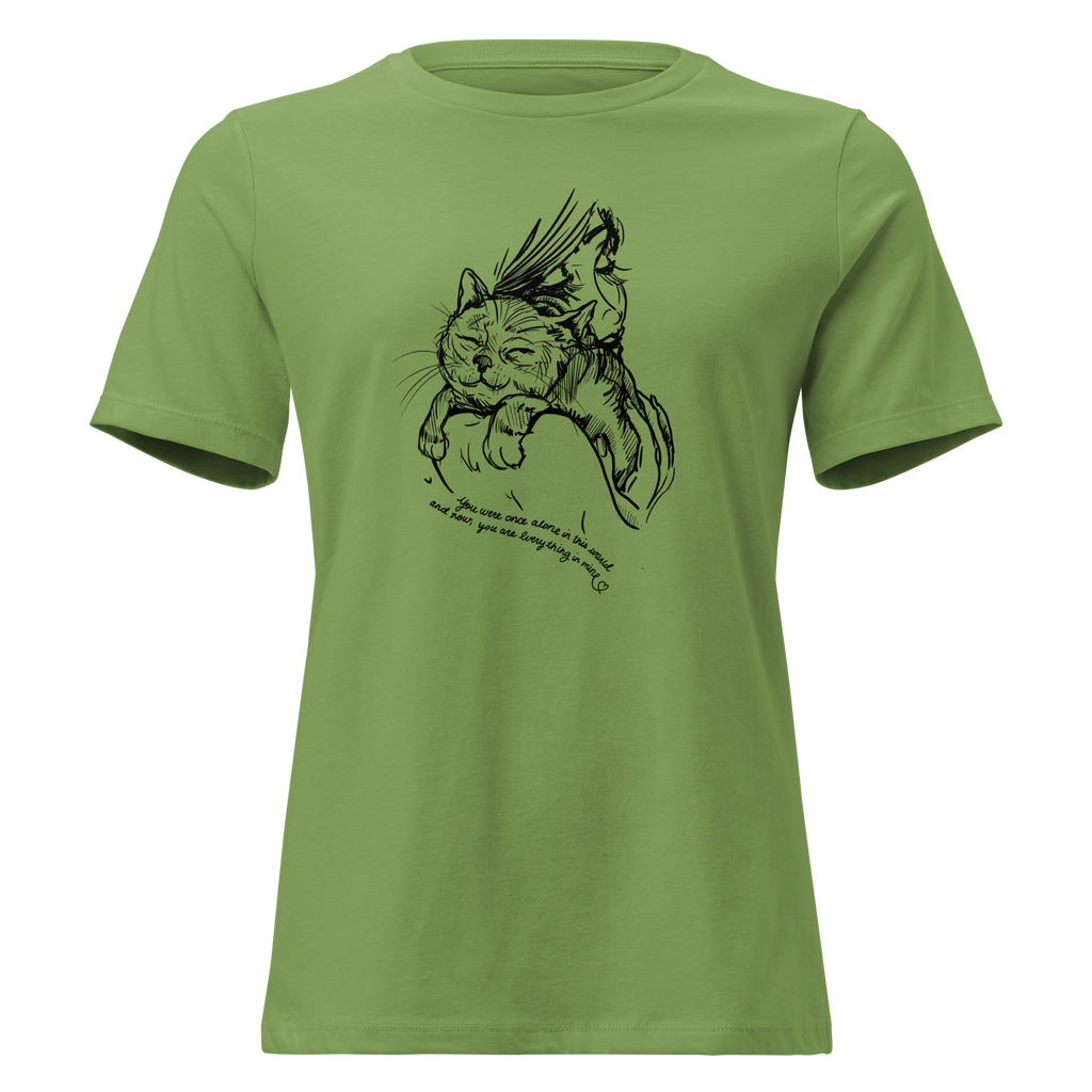 AMA You're My World Cat Relaxed T-Shirt