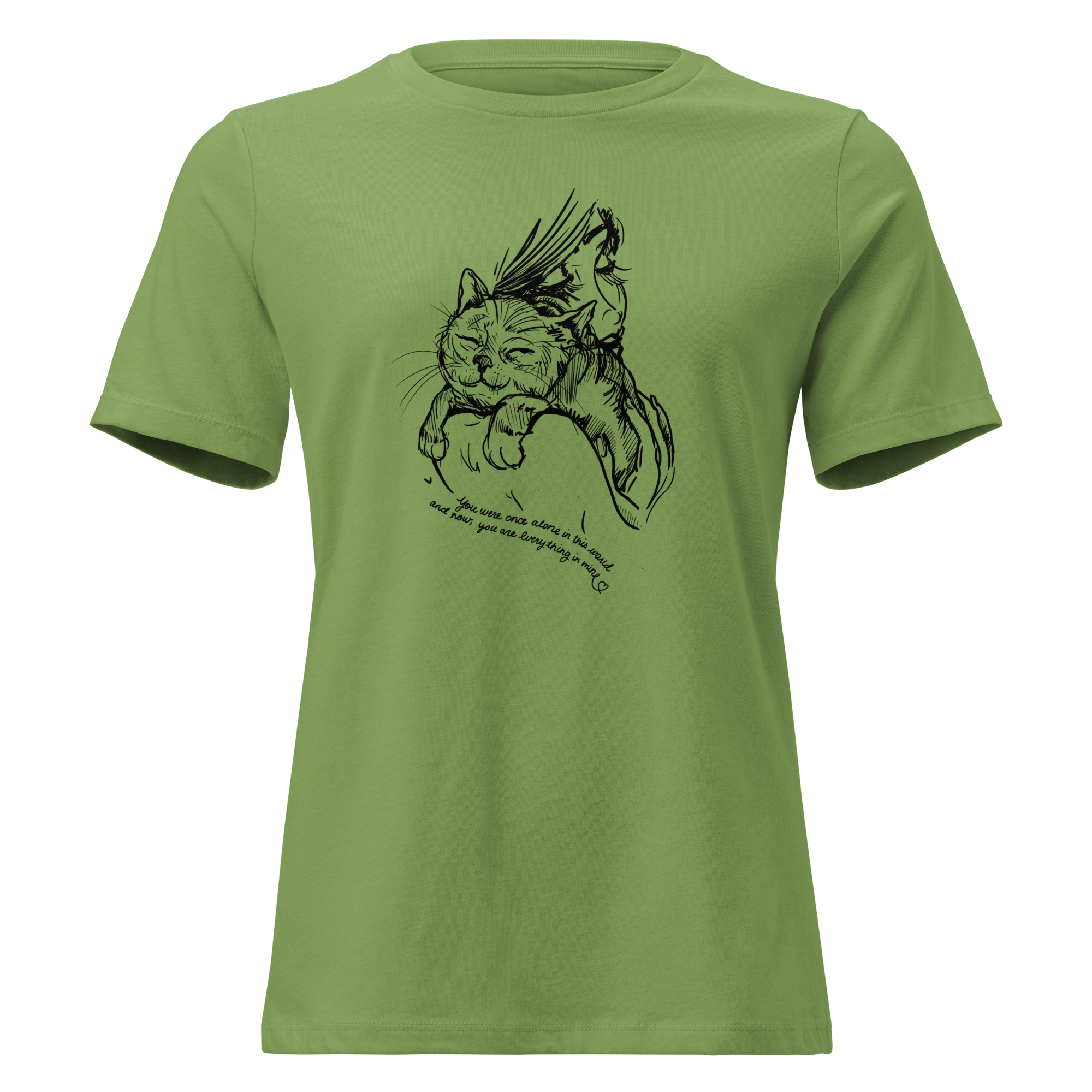 AMA You're My World Cat Relaxed T-Shirt