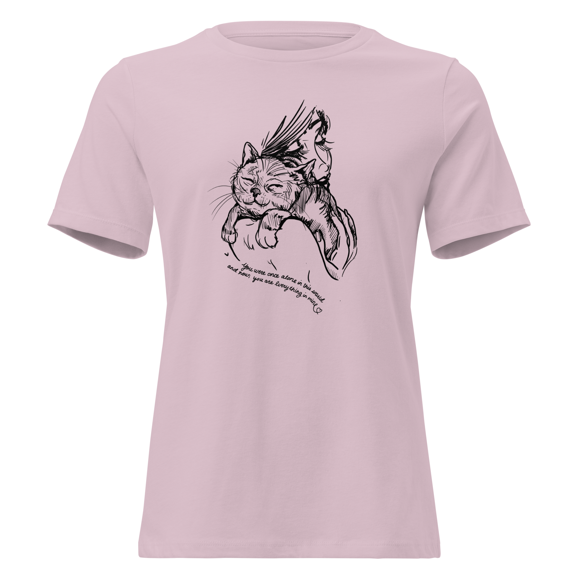 AMA You're My World Cat Relaxed T-Shirt