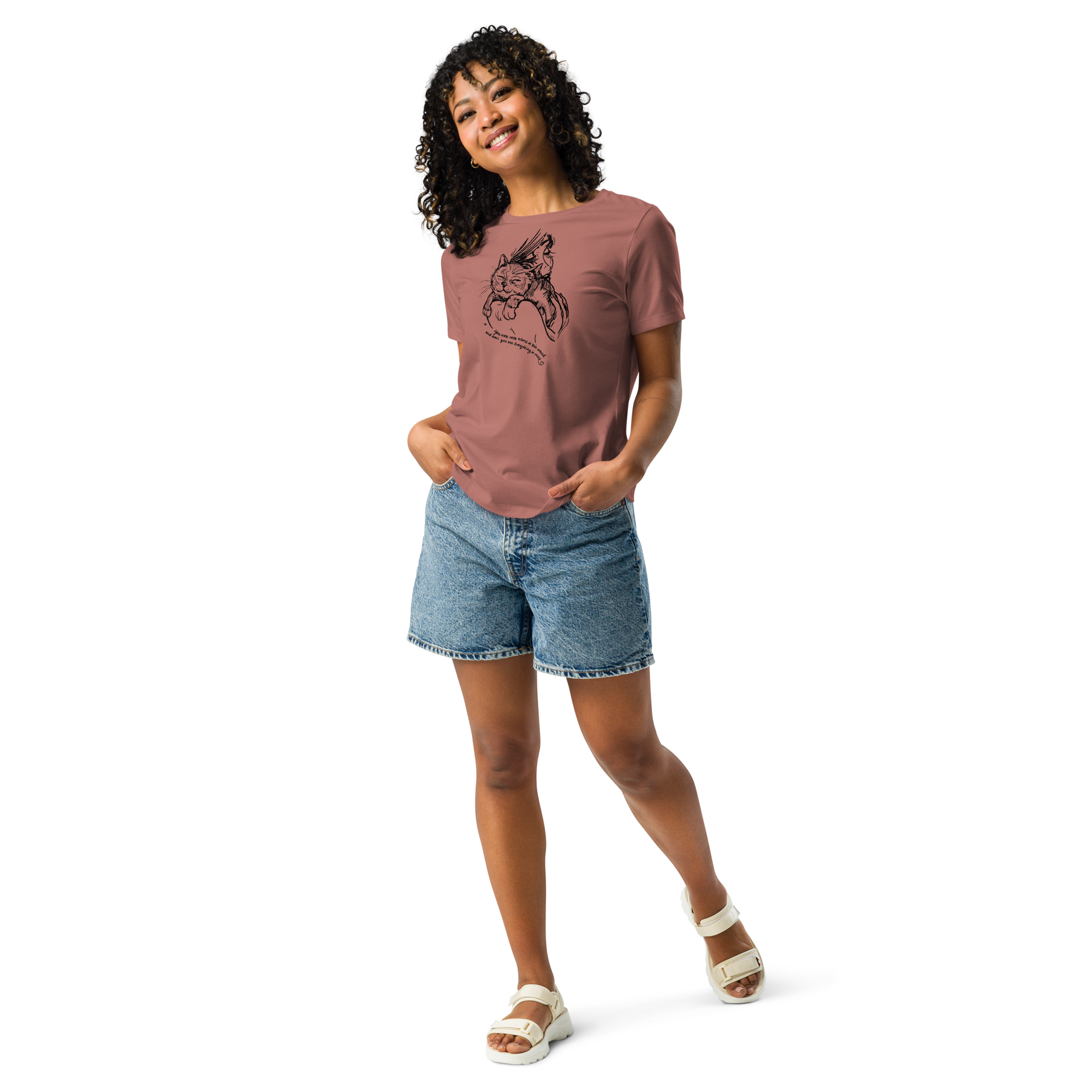 AMA You're My World Cat Relaxed T-Shirt