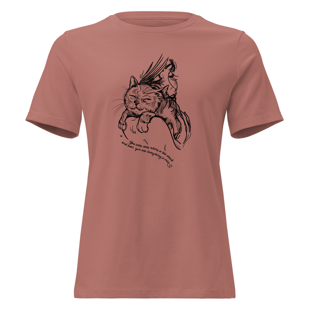 AMA You're My World Cat Relaxed T-Shirt