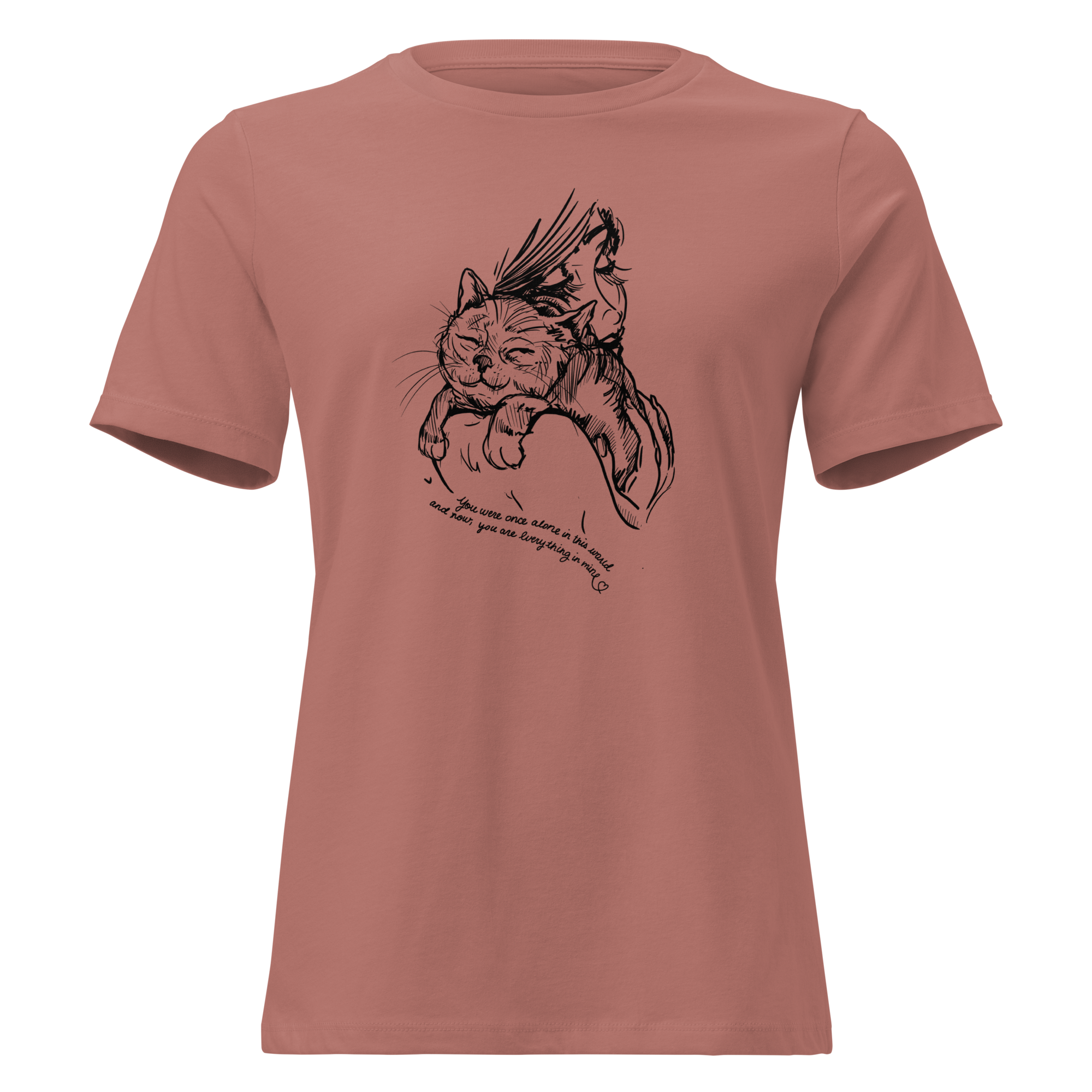 AMA You're My World Cat Relaxed T-Shirt