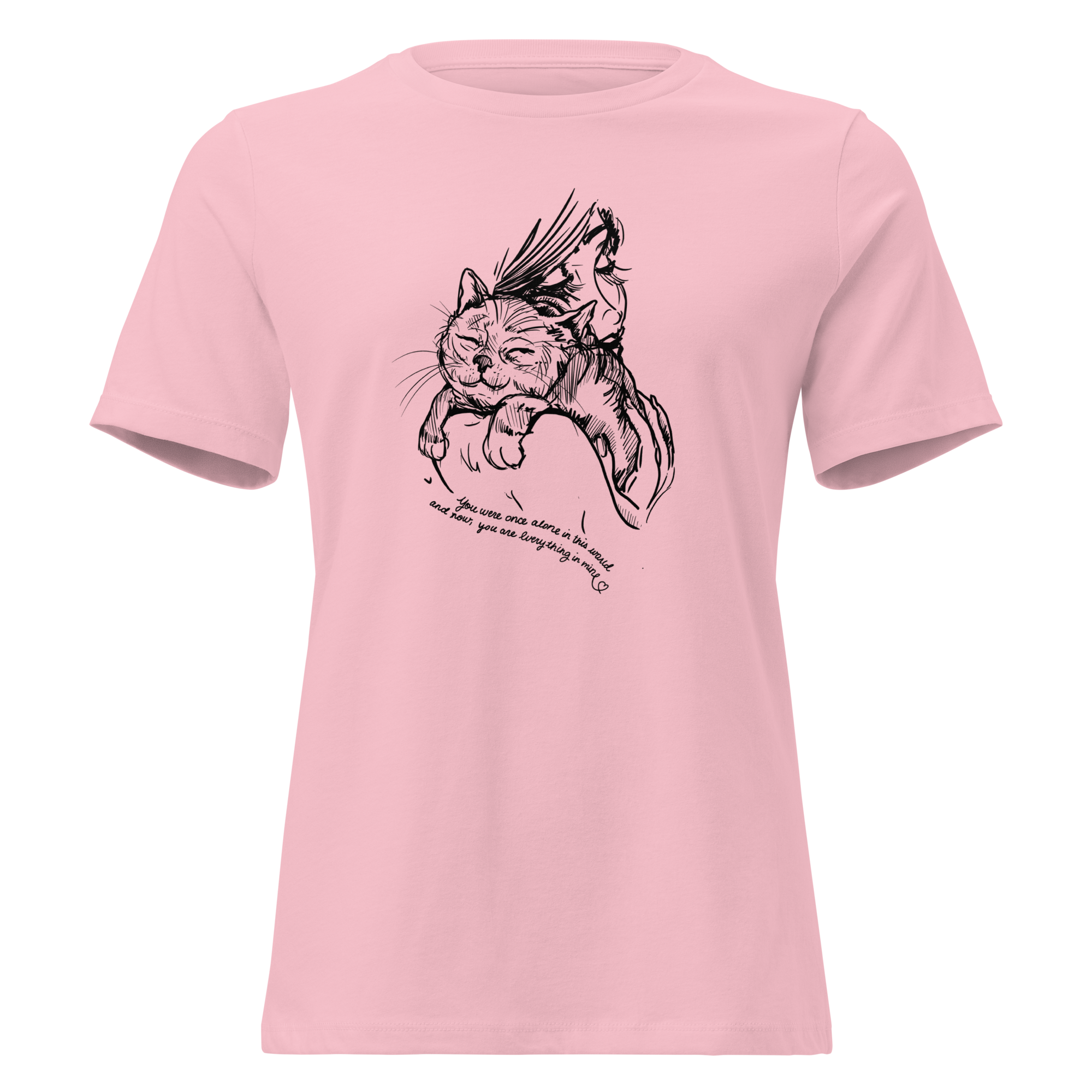 AMA You're My World Cat Relaxed T-Shirt