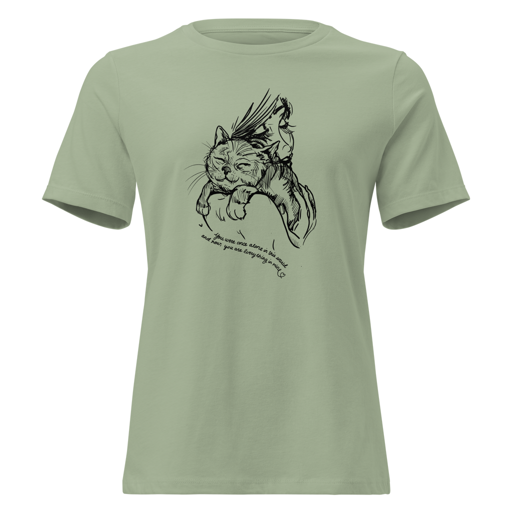 AMA You're My World Cat Relaxed T-Shirt